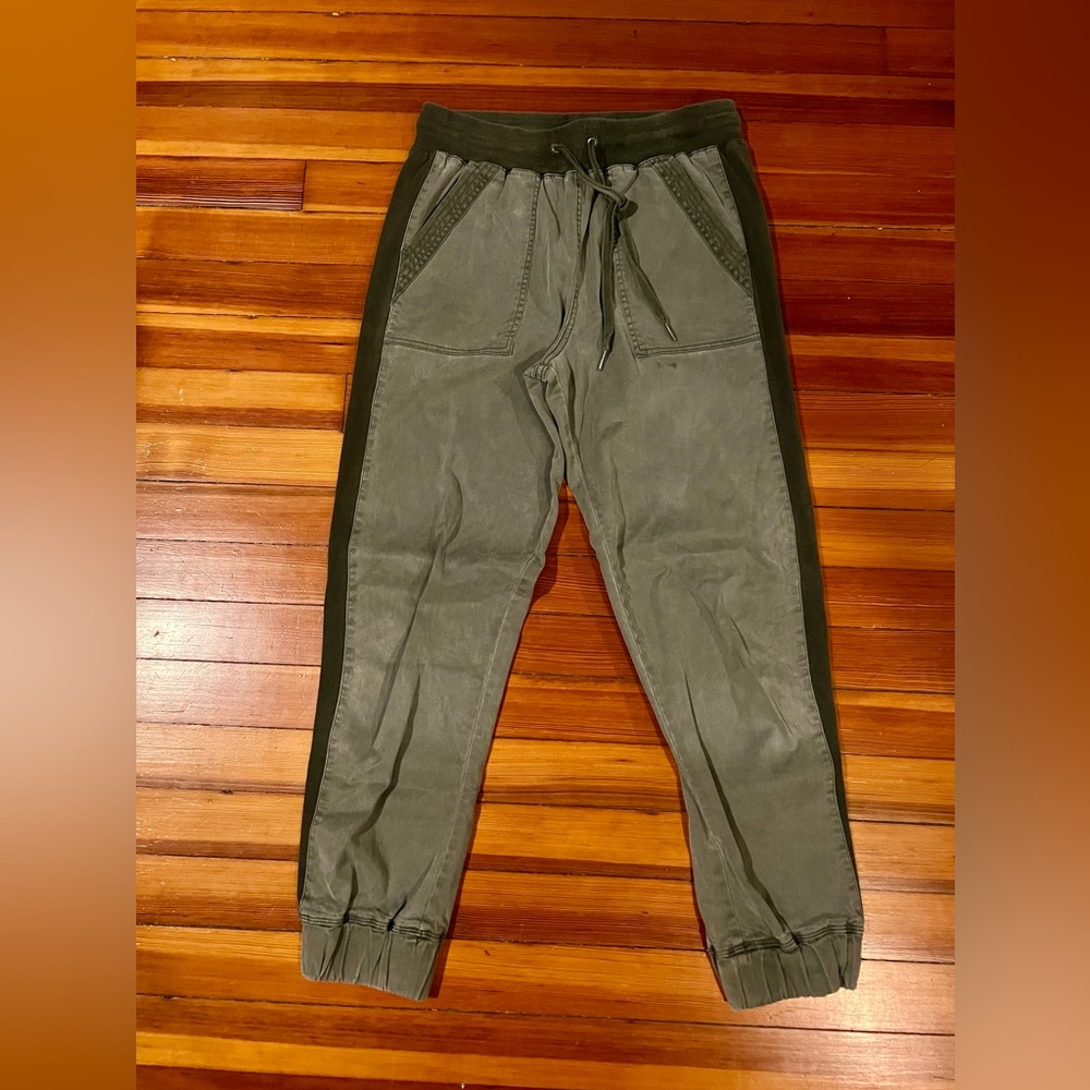 Splendid Jesse Denim Jogger Pants Olive Green Size XS
